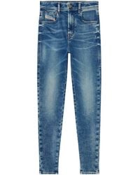 DIESEL - 1984 Slandy High-Waist Skinny Jeans - Lyst