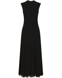 Dolce & Gabbana - Light Viscose Jersey Calf-Length Dress - Lyst
