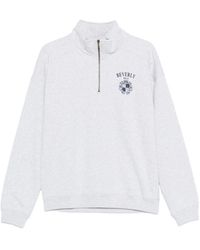 Sporty & Rich - Quarter-Zip Pinted Sweatshirt - Lyst
