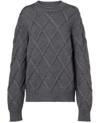 Jil Sander - Cable-Knit Virgin Wool Sweater - Lyst