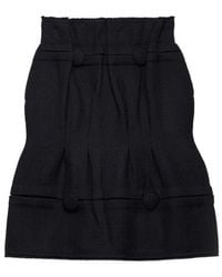 Prada - Chevron Midi Skirt - Lyst