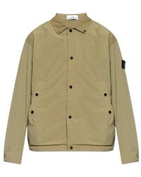 Stone Island - Lightweight Jacket With Collar - Lyst