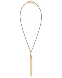 Moschino - Logo Engraved Pen-Pendant Necklace - Lyst