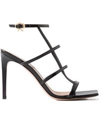 Gianvito Rossi - Square-Headed High-Heeled Sandals - Lyst