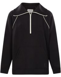 Weekend by Maxmara - Contrast Trim Half Zip Knitted Sweater - Lyst