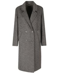 Seventy - Double-Breasted Long Coat - Lyst