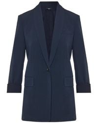 Theory - Crepe Single-Breasted Tailored Blazer - Lyst