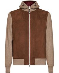 Brunello Cucinelli - Zip-Up Hooded Jacket - Lyst