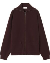 Lanvin - Cashmere Zip Cardigan - Lyst