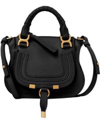 Chloé - Chloé Marcie Mini Double Carry Tote Bag - Lyst