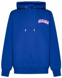 Barrow - Logo Printed Drawstring Hoodie - Lyst