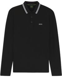 BOSS - Long-Sleeve Polo Shirt - Lyst