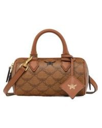 MCM - Ella Mini Lauretos Boston Bag - Lyst