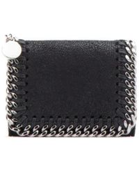 Stella McCartney - Falabella Chain-Linked Tri-Fold Wallet - Lyst