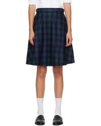 Thom Browne - Checked A-Line Skirt - Lyst