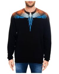 Marcelo Burlon - Wings Print Crew Neck Sweatshirt - Lyst