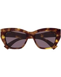 Gucci - Eyewear Cat-Eye Frame Sunglasses - Lyst