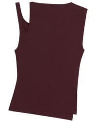 Courreges - Courrèges Oblique 90's Rib Top - Lyst