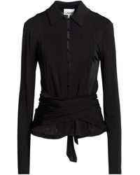 Ganni - Solid Colour Shirts Blouses - Lyst