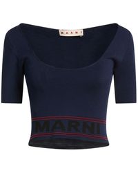 Marni - Cropped Knit Top - Lyst