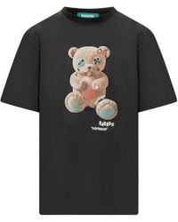 Barrow - Teddy-Print Jersey T-Shirt - Lyst