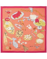 Jacquemus - Le Grand Foulard Cocktail-Print Silk Scarf - Lyst