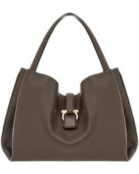 Ferragamo - Ferragamo Logo Printed Tote Bag - Lyst