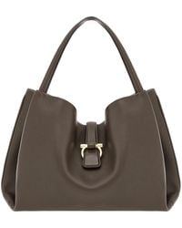 Ferragamo - Ferragamo Logo Printed Tote Bag - Lyst
