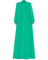Valentino - Embroidered Couture Cady Long Dress - Lyst