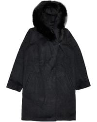 Max Mara - Hooded Overcoat - Lyst