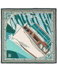 Tod's - Square Silk Scarf - Lyst