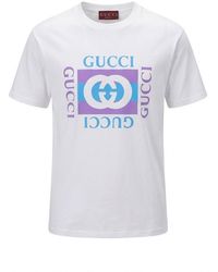 Gucci - Cotton T-Shirt With Print - Lyst