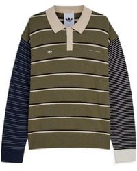 adidas - Originals X Song For The Mute Striped Polo Shirt - Lyst
