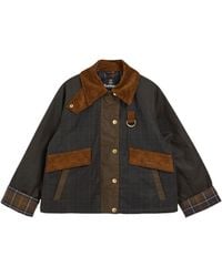 Barbour - Irene Check-Pattern Corduroy-Collar Jacket - Lyst