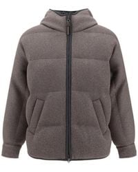 Brunello Cucinelli - Padded Zip-Up Jacket - Lyst