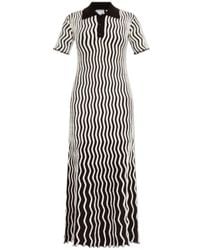 Bottega Veneta - Two-Toned Midi Dress - Lyst