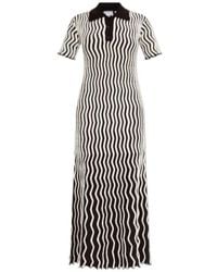 Bottega Veneta - Two-Toned Midi Dress - Lyst