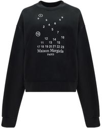 Maison Kitsuné - Logo Printed Crewneck Sweatshirt - Lyst