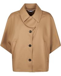 Max Mara - Buttoned Coat - Lyst