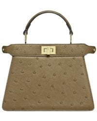 Fendi - Ostrich Leather Bag - Lyst
