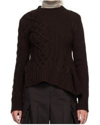 Sacai - Wool Knitted Sweater - Lyst