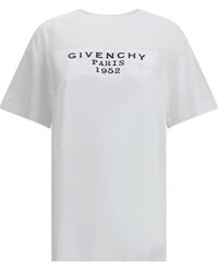 Givenchy - Paris 1952 Logo Printed Crewneck T-Shirt - Lyst