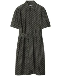 Burberry - Check-Pattern Cotton Shirt Dress - Lyst