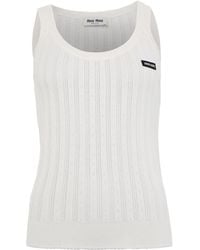Miu Miu - Round-Neck Vest - Lyst