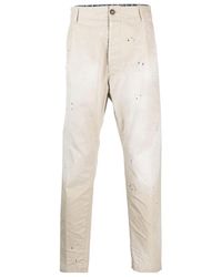 DSquared² - Logo-Print Straight-Leg Trousers - Lyst