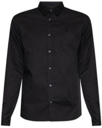 AllSaints - Classic Button-Up Shirt - Lyst