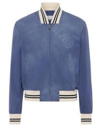 Maison Margiela - Denim Varsity Caban Jacket - Lyst