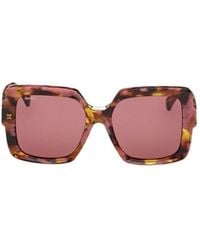 Max Mara - Square Frame Sunglasses - Lyst