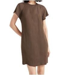Brunello Cucinelli - Monili Chain-Detail Mini Dress - Lyst