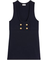 Celine - Tunic Mini Dress - Lyst